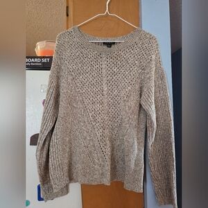 Tribal Beige Knit Sweater